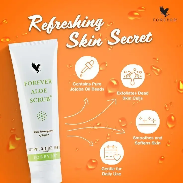Forever Aloe Scrub - Exfoliant Doux pour la Peau