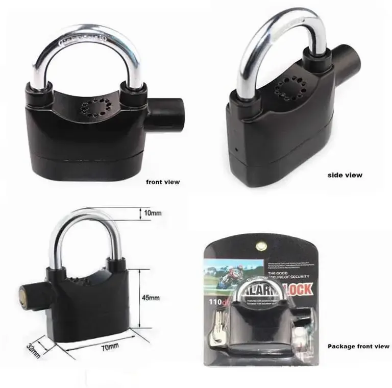 Alarm Padlock with 110dB Siren