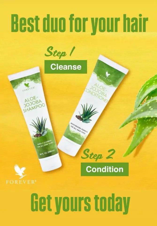 Duo Shampooing et Revitalisant Forever Aloe Jojoba