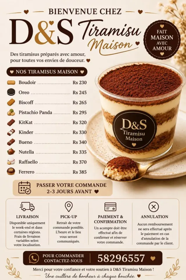 D&S Tiramisu Maison - Tiramisu Fait Maison