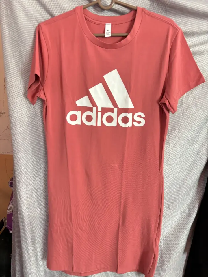 Robe T-Shirt Adidas Logo - Rose Corail