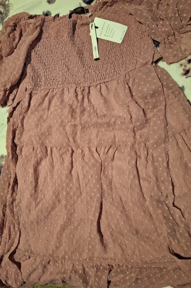 New Off-Shoulder Pink Dress