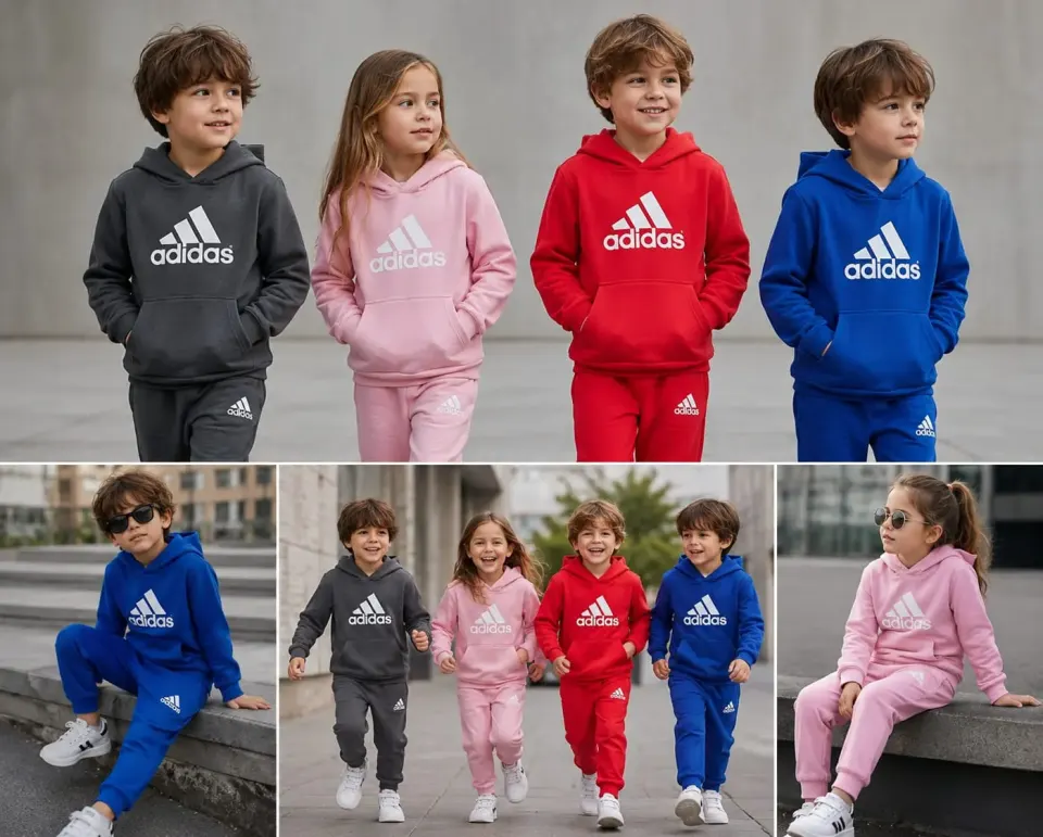 Ensemble Survêtement Adidas Enfant - Sweat à Capuche & Jogging