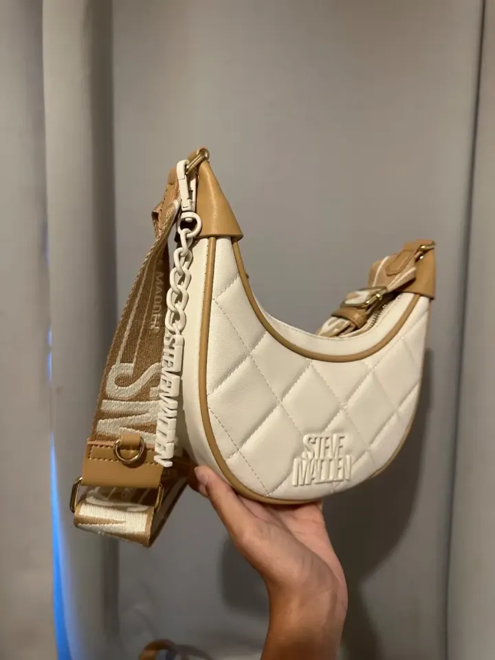 Steve Madden Quilted Crescent Shoulder Bag