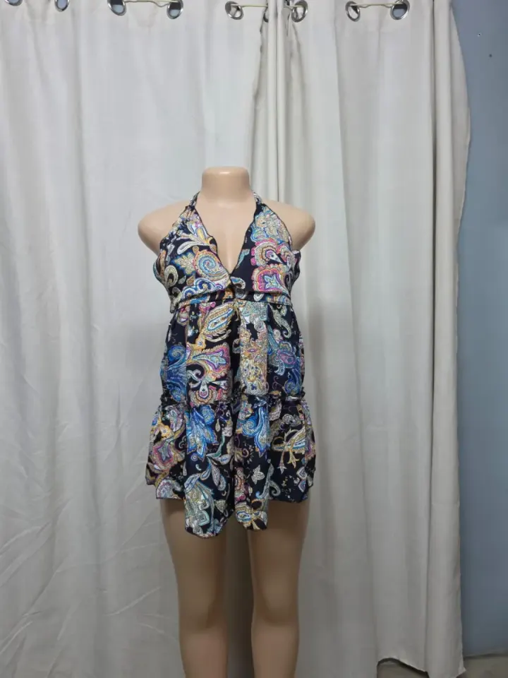 Women's Paisley Halter Neck Top