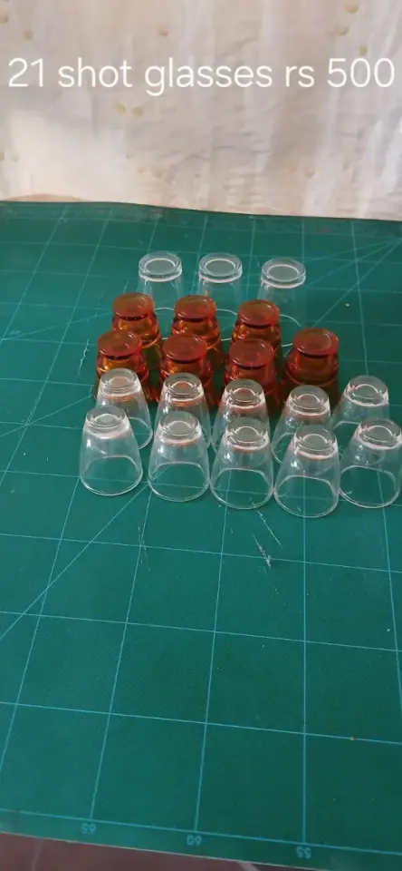 21 Verre a Shot - Set Transparan ek Ambre