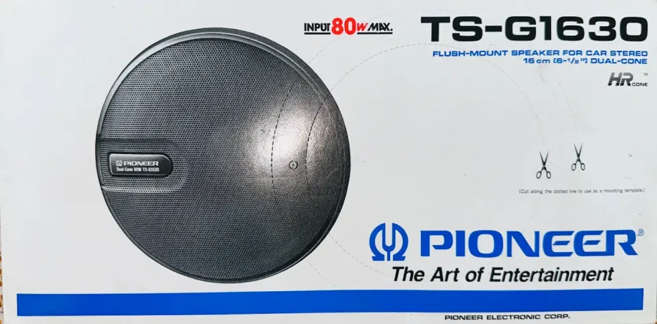Pioneer TS-G1630 Speaker Enkastr pou Loto Stereo