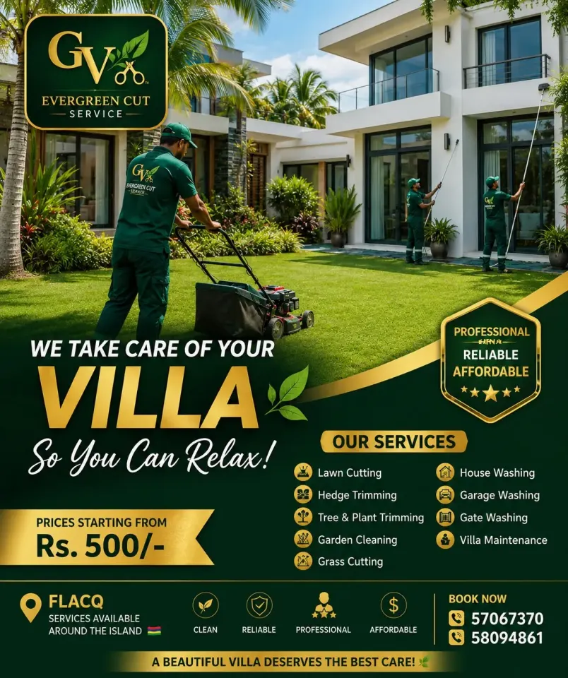 Servis Antretien Vila ek Zardin par Evergreen Cut