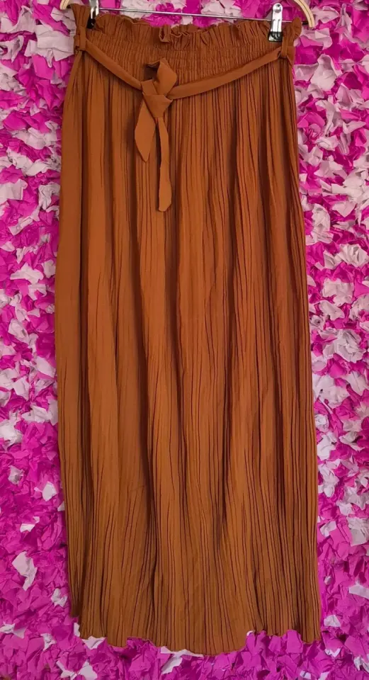 Zip plise maron avek sentir