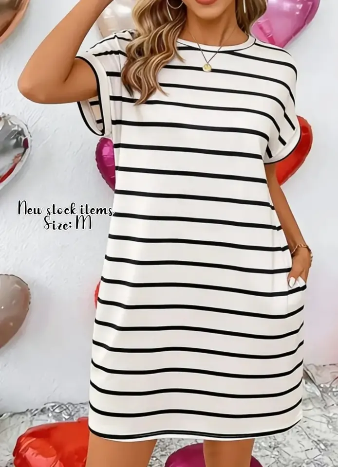 Robe T-Shirt Noire - Taille L