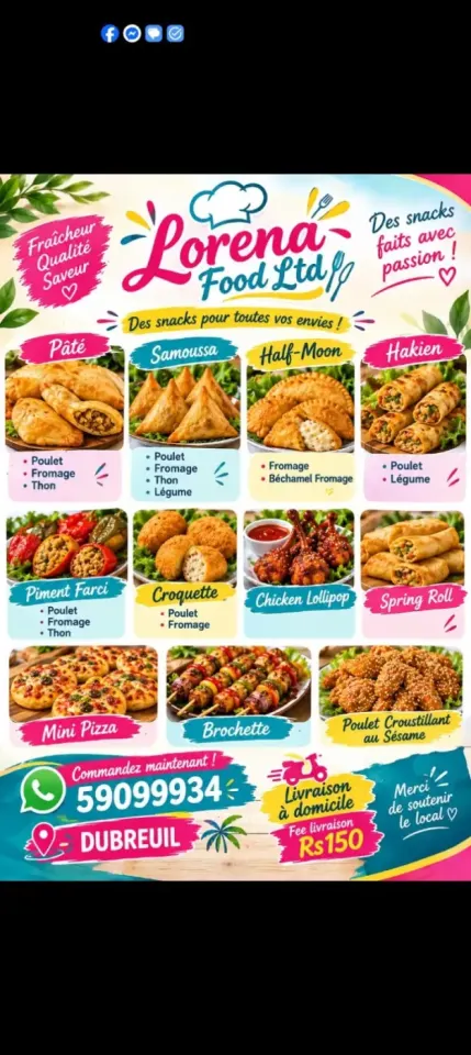 Lorena Food Ltd - Fresh Snacks & Catering