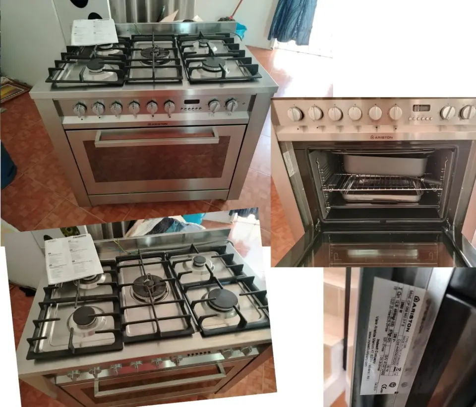 Ariston 5-Burner Gas Cooker with Electric Oven