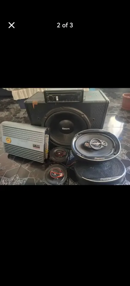 Car Audio System: Subwoofer, Amplifier, Speakers