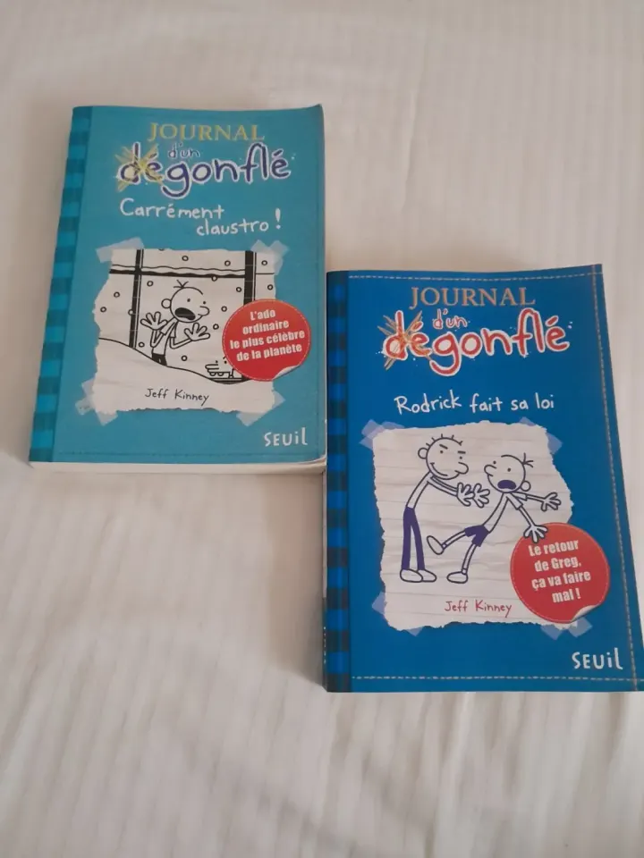 Liv 'Journal d'un Dégonflé' par Jeff Kinney (2 liv)