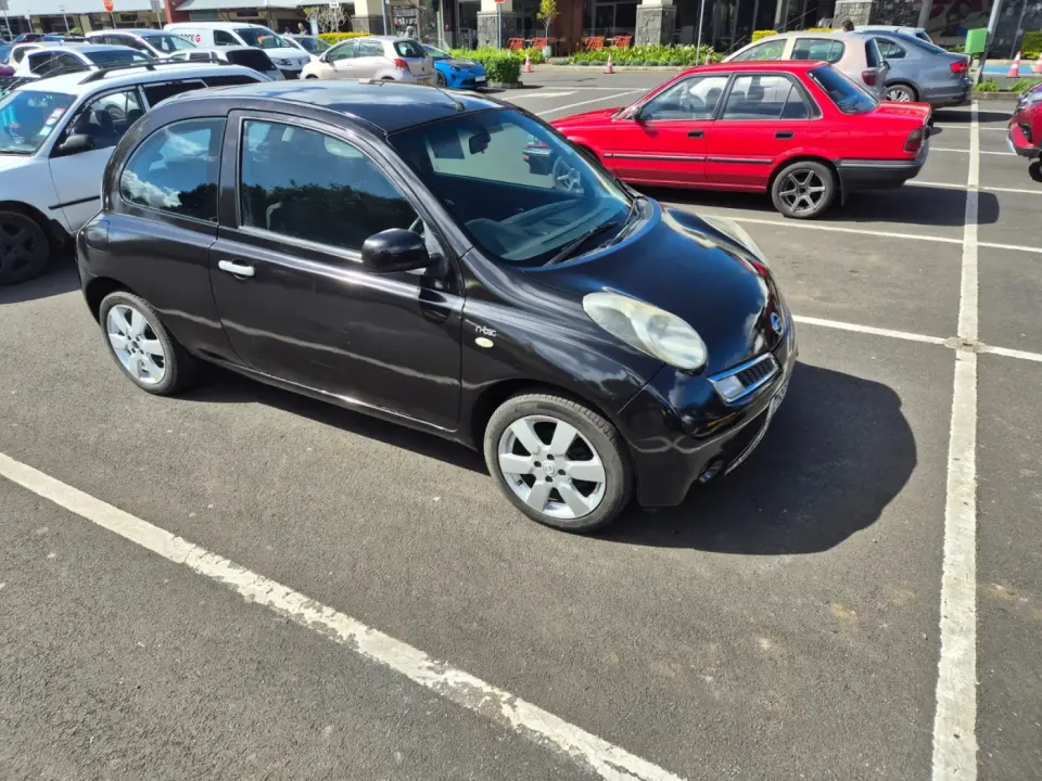 Black Nissan Micra 3-Door Hatchback