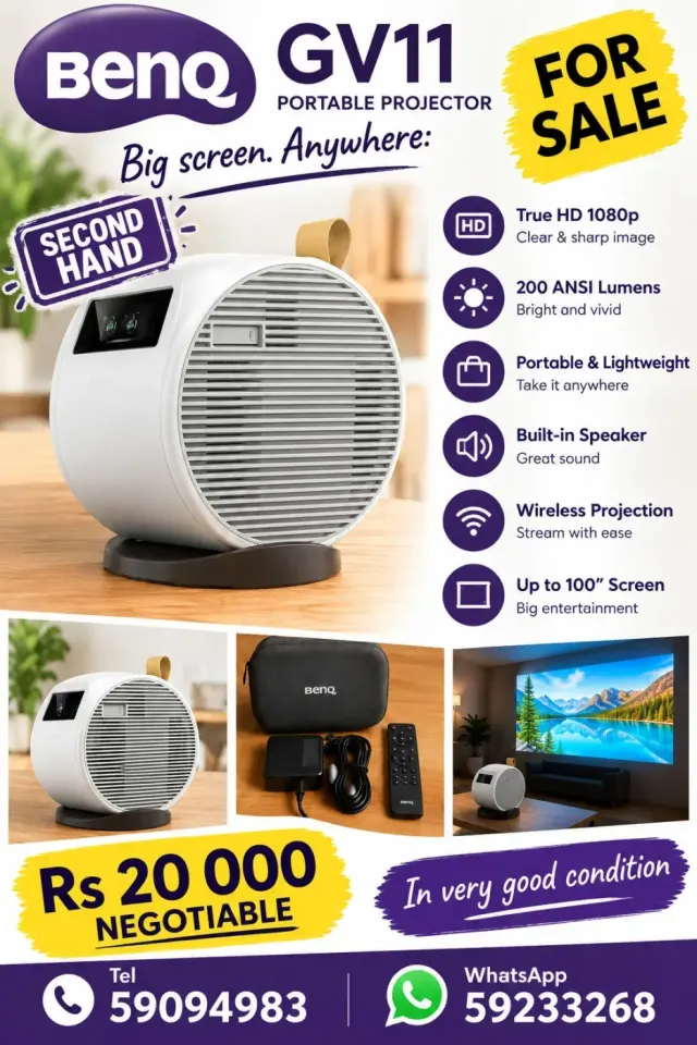 Prozekter Portab BenQ GV11 - Dezyem Lame