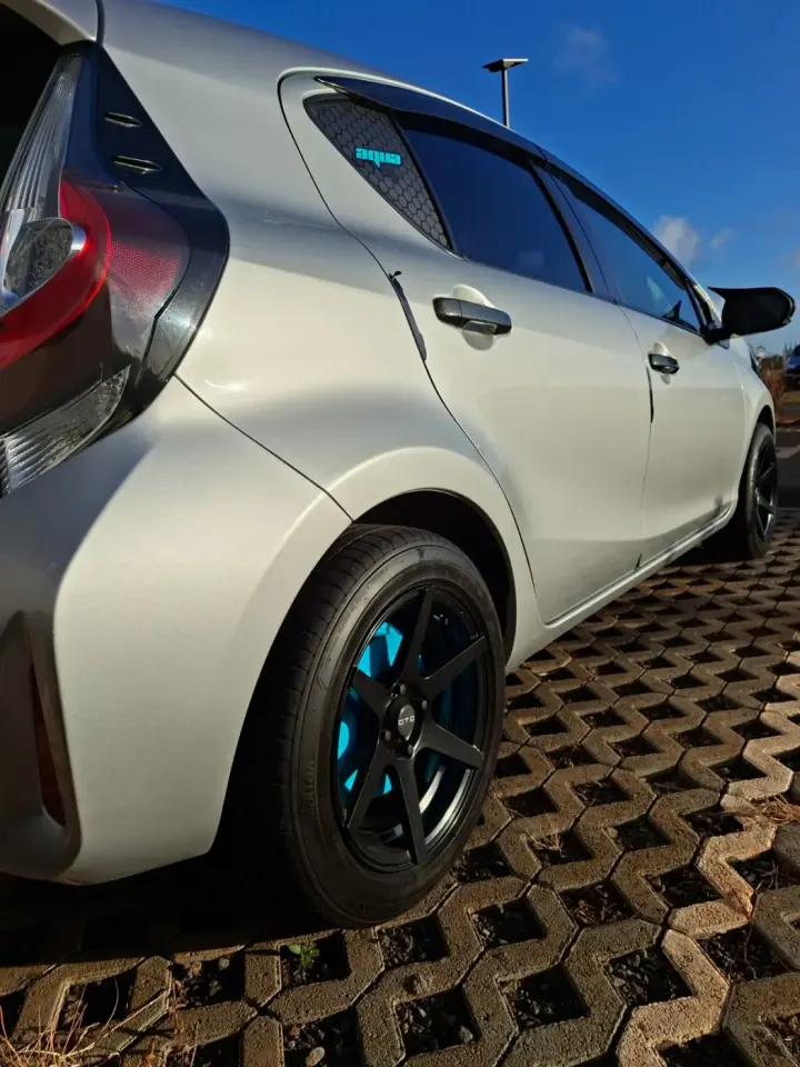 Toyota Aqua with Custom Rims