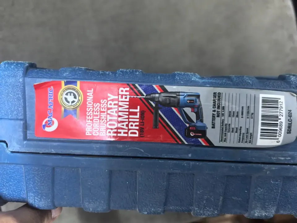 Macafric Cordless Brushless Rotary Hammer Drill