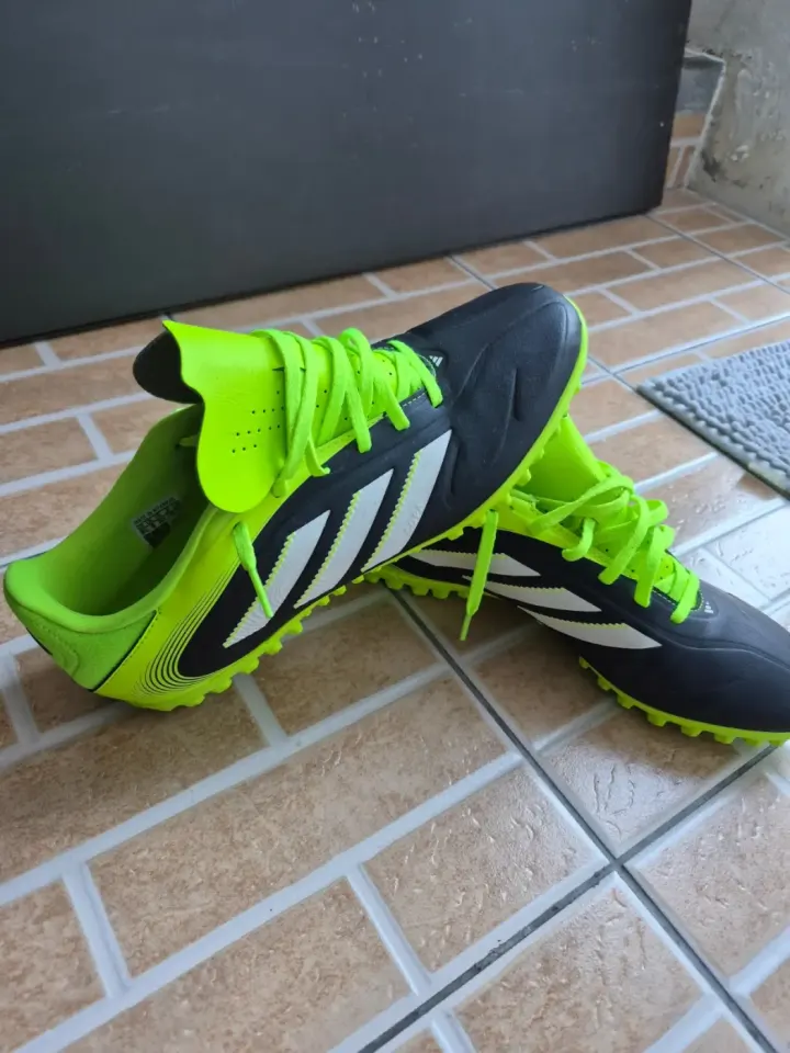 Adidas Football Boots - Black & Neon Green