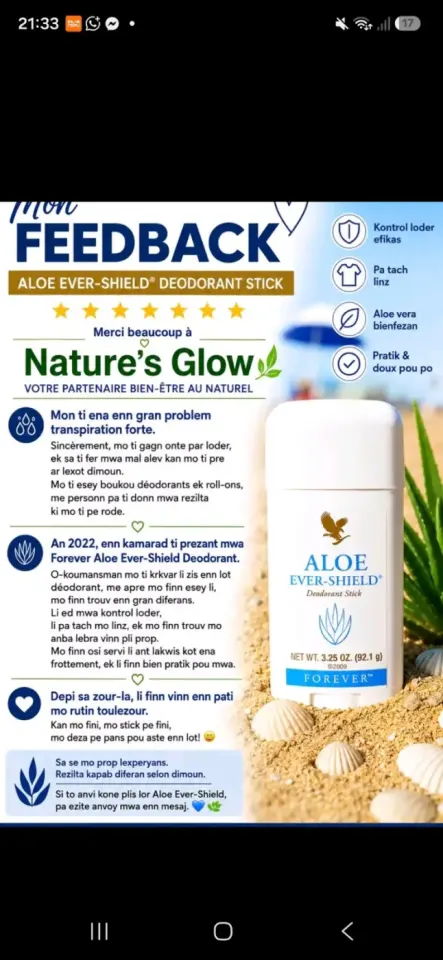 Déodorant en Stick Aloe Ever-Shield