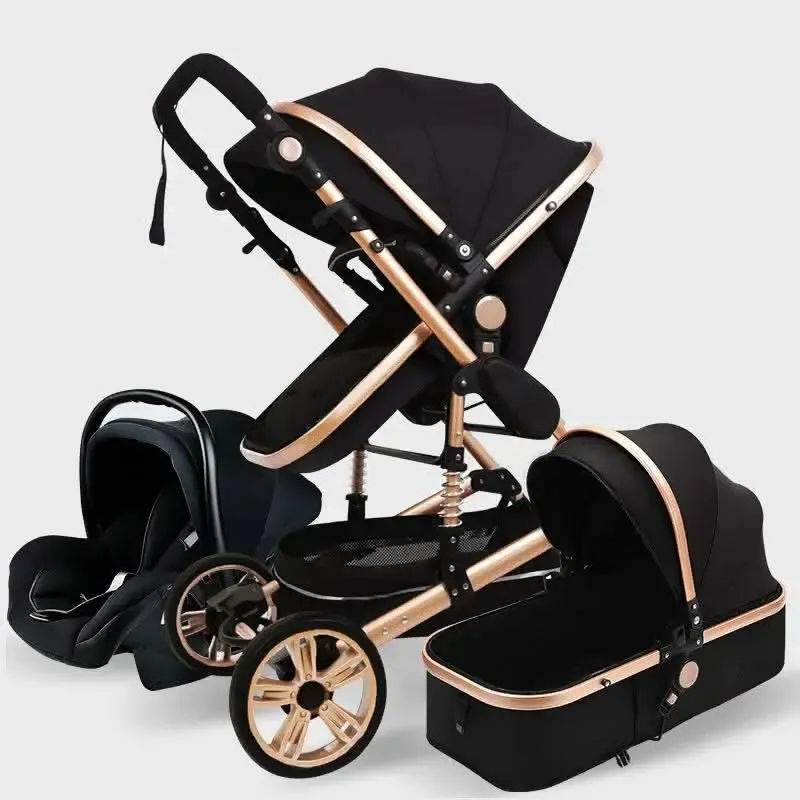 Sistem Pouset Bebe 3-an-1 avek Sièz Loto ek Basinet