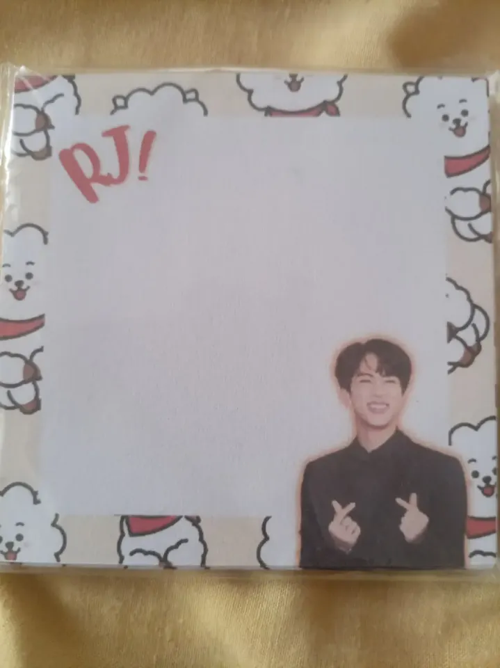BTS Jin & RJ BT21 Memo Pad / Sticky Notes