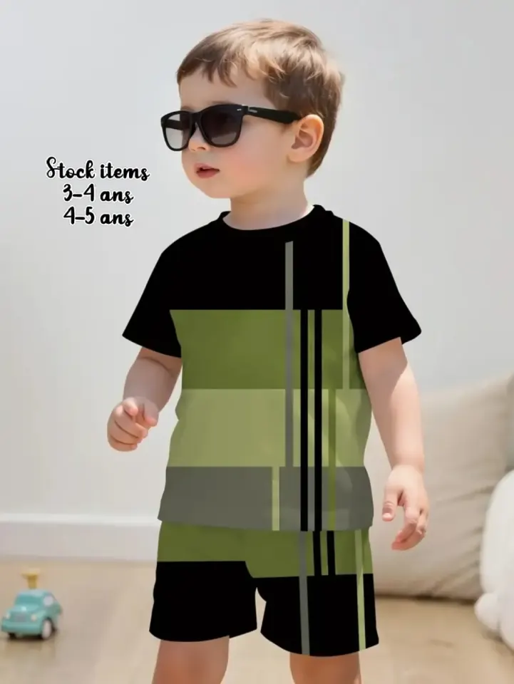 Ansanm T-shirt ek Short Zanfan