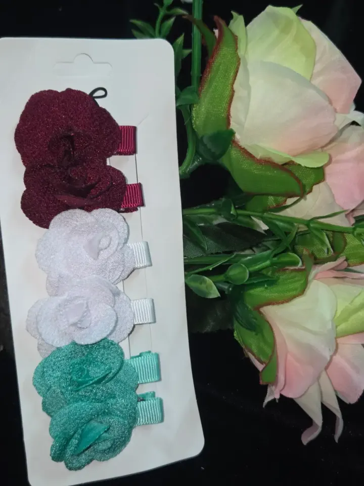 Floral Hair Clips Set (6 pieces)