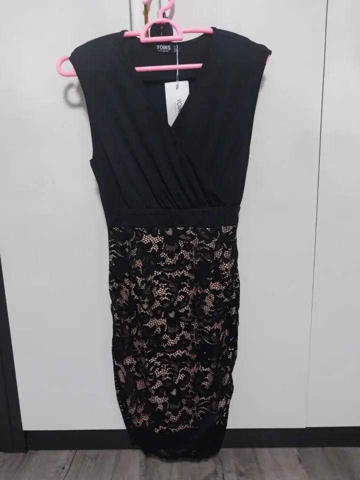 Robe de Cocktail Noire en Dentelle