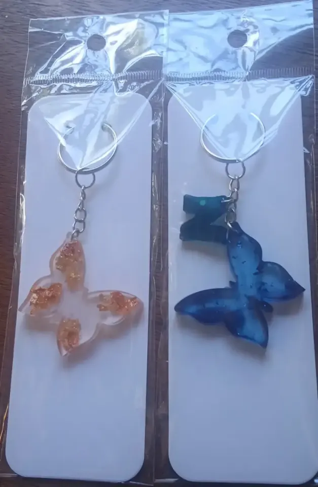 Resin butterfly keychains