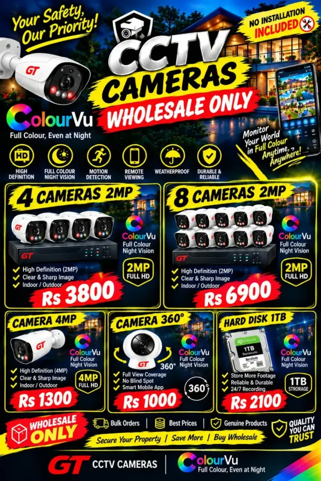 Kamera ek Sistem CCTV GT ColourVu - Lavant an Gro Selman