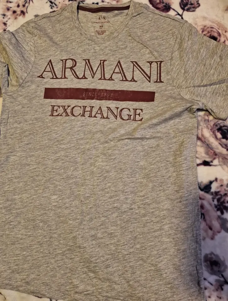Armani Exchange Grey T-Shirt (XS)