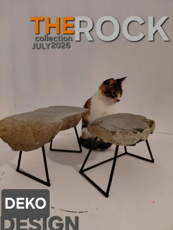 Tables d'appoint uniques en pierre et métal - Deko Design