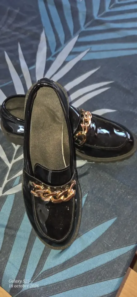 Mocassin nwar verni ar lasenn an or pointir 38