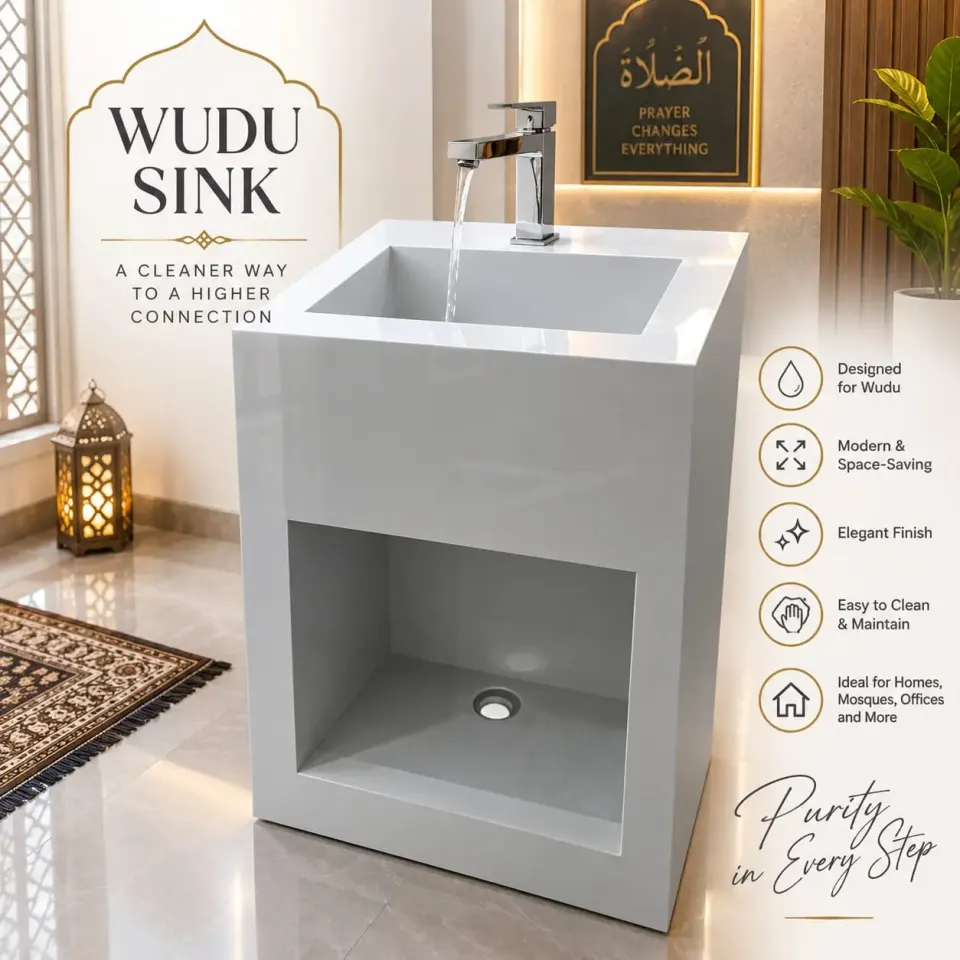 Évier de Wudu Moderne avec Robinet