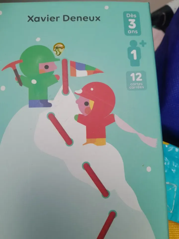 Xavier Deneux Lacing Cards Game for Kids