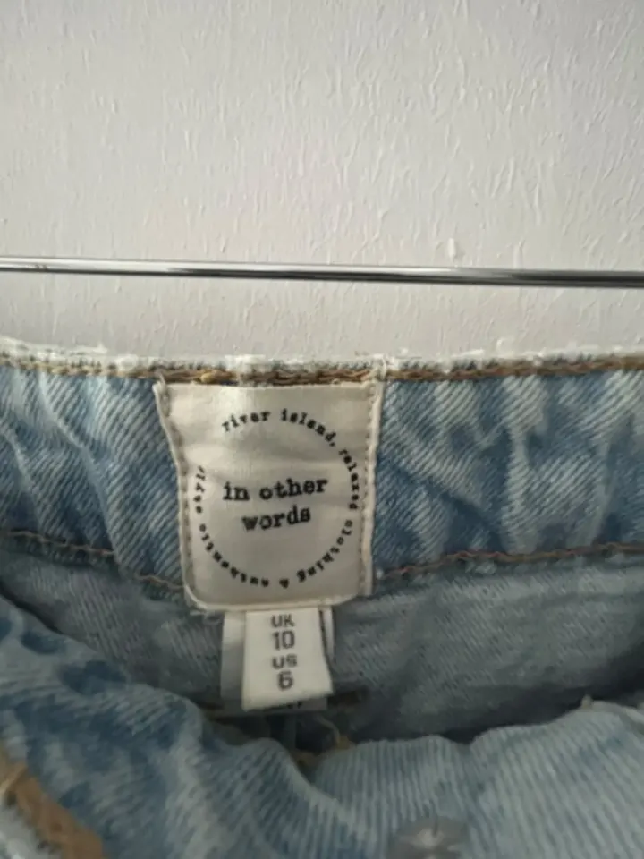 River Island Light Wash Denim Jeans - UK 10 / US 6