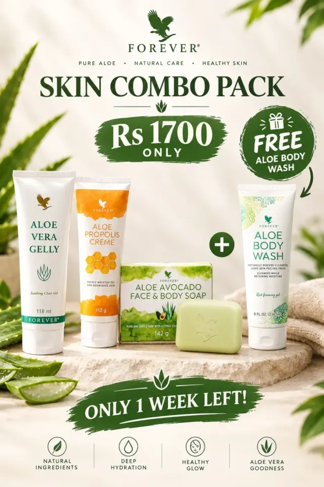 Pake Konbo Po Forever Living avek Gel Douche Gratis