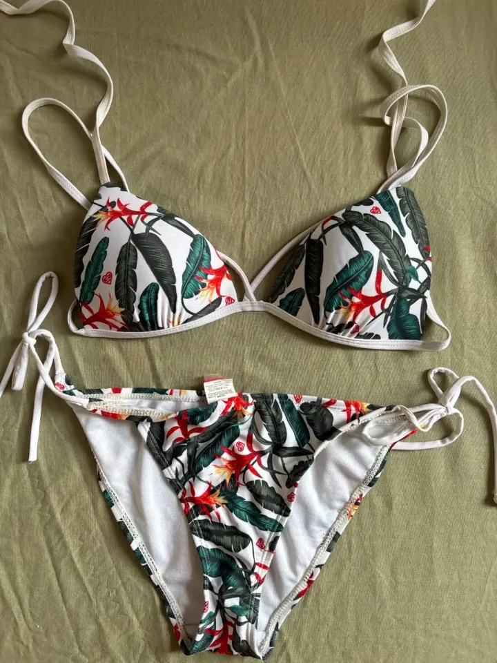 Ensemble Bikini Imprimé Tropical