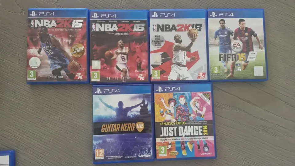 PS4 Games Bundle: NBA2K, Guitar Hero, Just Dance