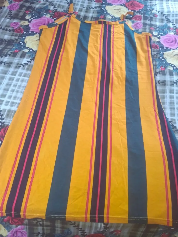 Women's Striped Midi Dress