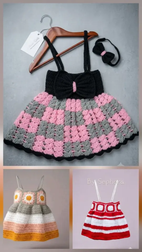 Crochet children's dress