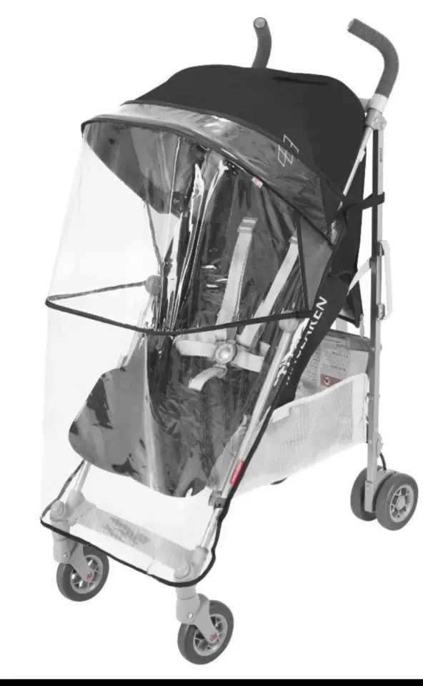 Poussette Maclaren avec habillage pluie