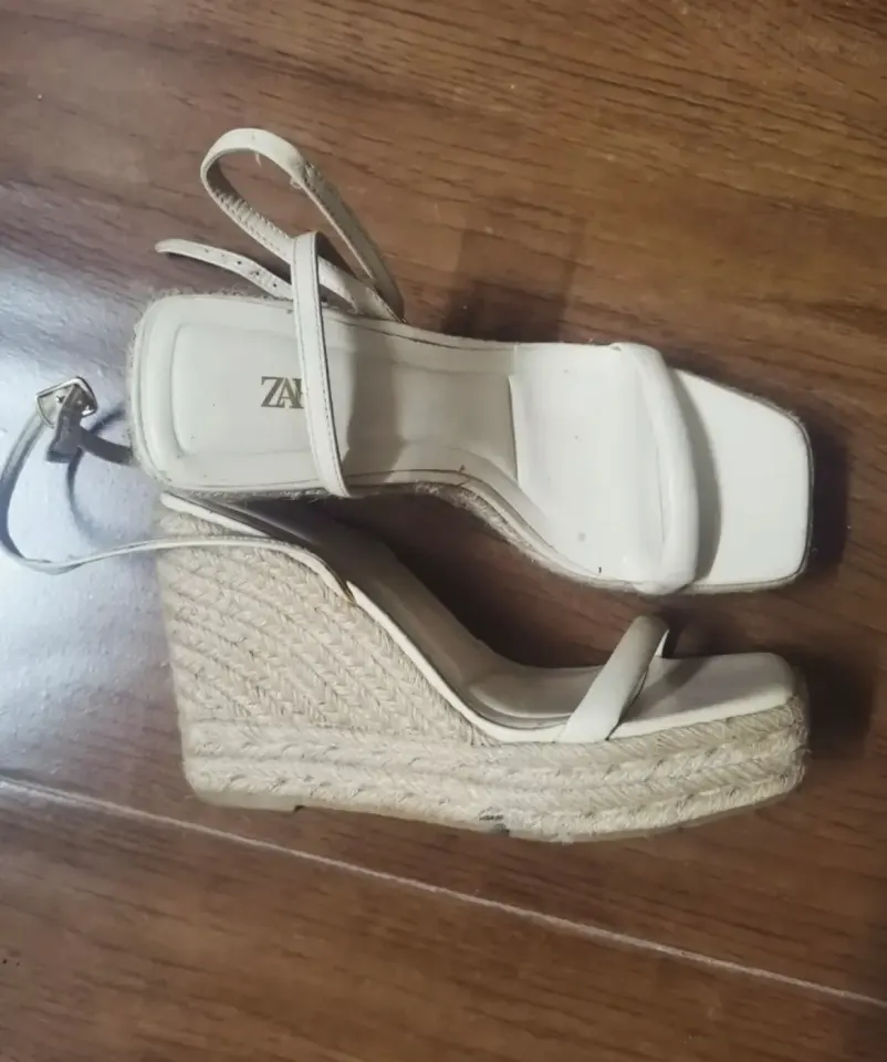 Sandales compensées espadrille Zara