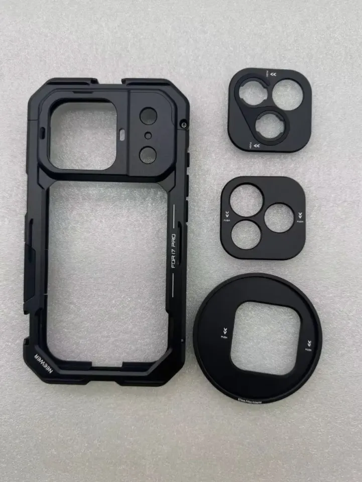 Neewer Phone Cage for iPhone 17 Pro with Lens Adapters