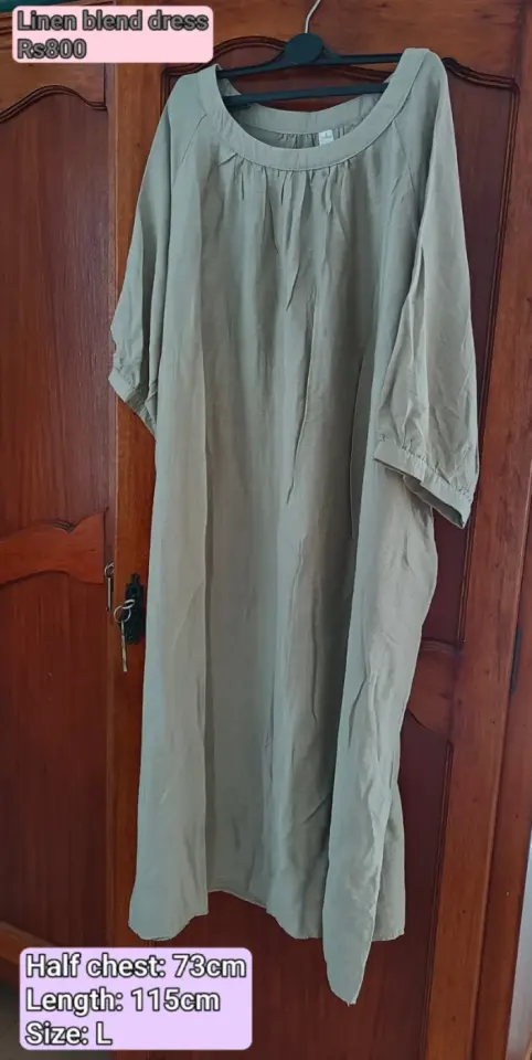 Robe en mélange de lin - Taille L