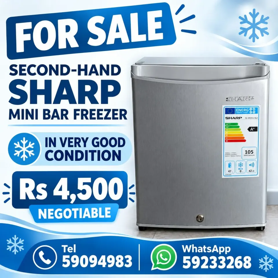 Sharp Mini Bar Freezer - Very Good Condition