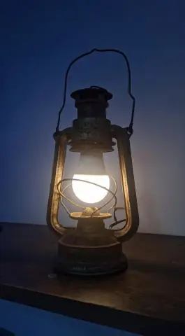 Antique Lantern with Smart Bulb