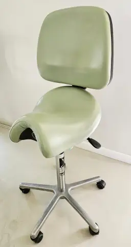 Original Bambach Saddle Seat Chair, Leather, Excellent Condition