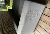 Canapé 4 Places Modulable en Tissu Gris / 4-Seater Modular Sofa in Grey Fabric